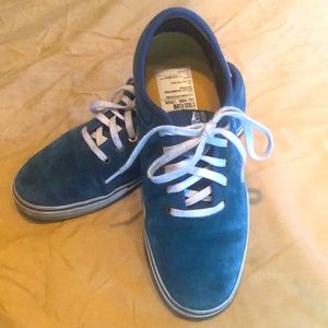 Vans blue suede shoes